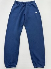 New Balance Boys Blue Sweatpants Size M Relaxed Fit Elastic Waist Drawstring