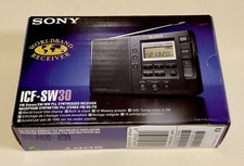 Sony ICF-SW30 World Band Receiver - MINT New Old Stock - 1996 Receipt - Tested