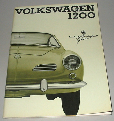 Owner´s Manual Handbook Karmann Ghia 1200 Coupe Coupé Convertible Typ 14 34 1964