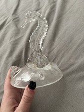 Cristal d'Arques Seahorse Figurine Glass Decorative Crystal France