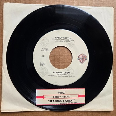 RANDY TRAVIS 1982/Reasons I Cheat COUNTRY 45 7