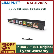 - RM-0208S 8 2" 1RU Rackmount Monitor Broadcast Screens 3G SDI monitor with Equa