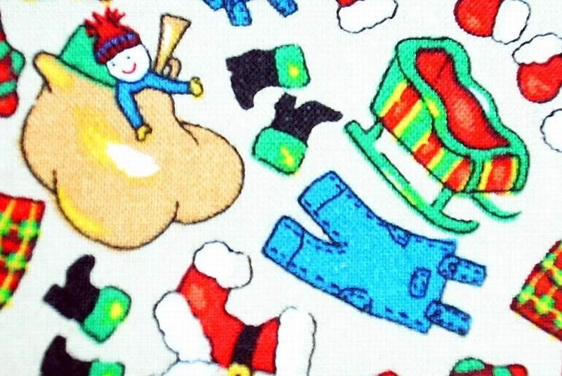 Blusa Médica y Trineo de Papá Noel Hecha a Mano Algodón Tostado Talla X Busto 48-50 Foto 2 de 2