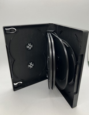 ONE NEW TOP QUALITY 1.25'' MULTI-11 DISC DVD CASE, BLACK, 8'' EXTRA LONG,  DH11-L