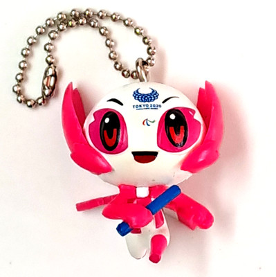 2020 Tokyo Paralympics Ball Chain Someity Mascot Figure Go Power Dont Give Up S9
