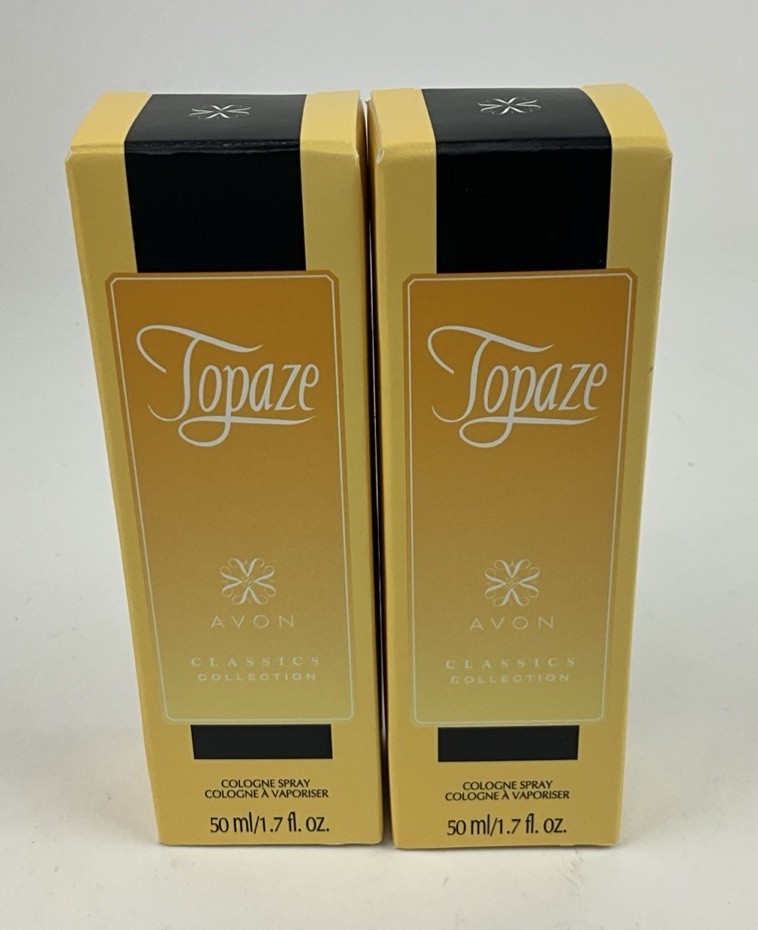 2 PACK Avon Classics Collection Topaze Cologne Spray 1.7 Fl Oz
