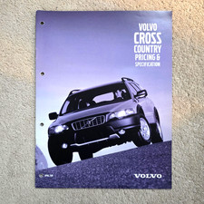 Volvo Cross Country Pricing &amp; Specification inc options List Brochure April 2001