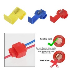 125PCS Solderless Quick Splice Snap Wire Connector,Insulated Crimp Connectors