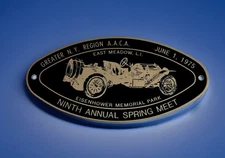 New York AACA 1975 Car Club Badge 9th Annual Greater NY Region A.A.C.A. Meet