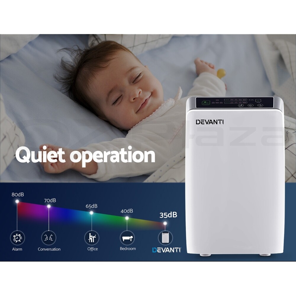 Devanti Air Purifier Purifiers HEPA Filter Home Freshener Carbon