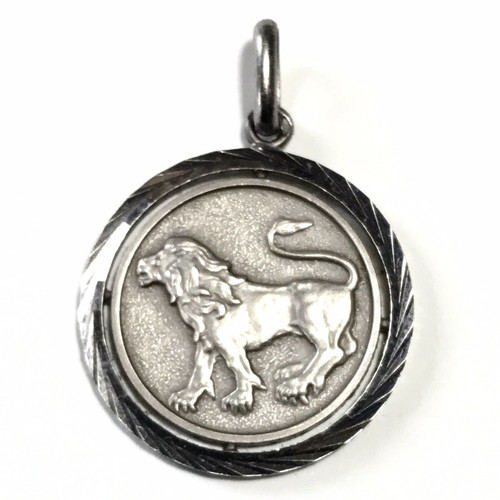 Pendentif Médaille Signe Du Zodiaque Balance - En Argent Sterling, Occasion