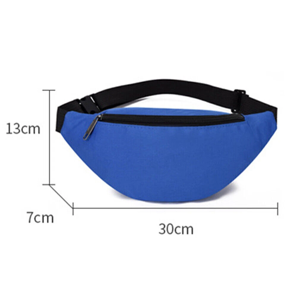 Plain top waist bag
