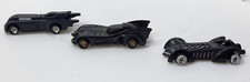 3 Hasbro 1996 DC Comics Black Batmobile Batman Mini Diecast Cars Vintage