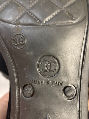 Chanel Black Rain Boots Size 38 Made in Italy | eBay