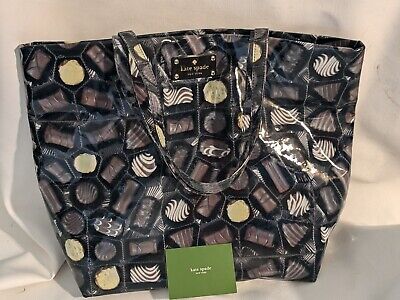 Kate Spade Cha Cha Chocolate Hazel Candy Box Large Tote Bag Purse