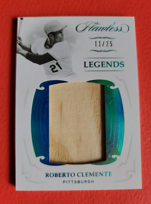 ROBERTO CLEMENTE JUMBO GAME USED BAT CARD #d11/25 FLAWLESS PITTSBURGH PIRATES