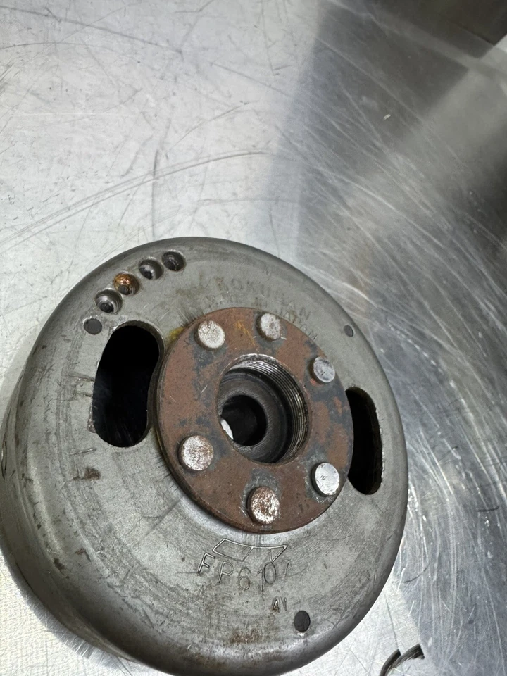 Honda MT125 1975 1976 OEM volante rotor Magneto MT 125 Elsinore Foto 3 de 4