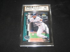 ICHIRO SUZUKI 2001 ROOKIE TRIBUTE #15 GENUINE AUTHENTIC BASEBALL CARD MINT 10