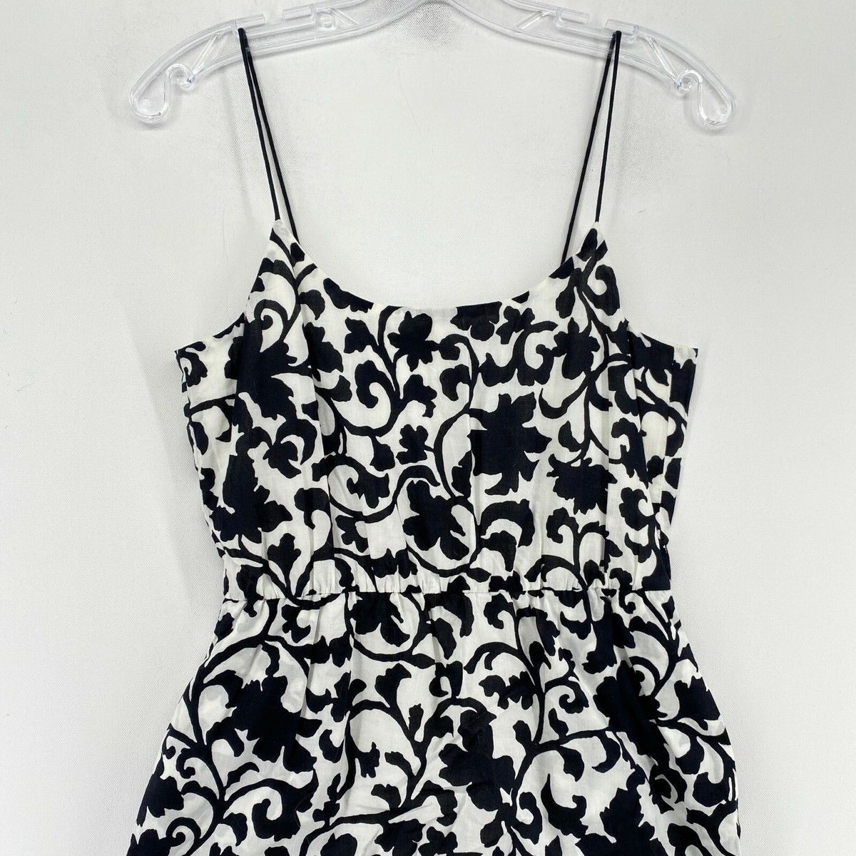j crew black and white dress J. Crew Dress Above-Knee Tassels Geometric Pattern Black, White Size X   Designers On A Dime