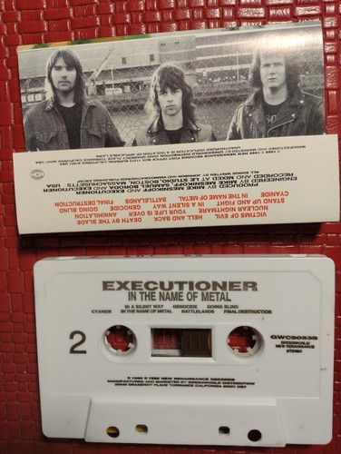 Executioner - In The Name Of Metal 1986 Boston cassette tape 1st Greenworld VG++ - Picture 2 of 3