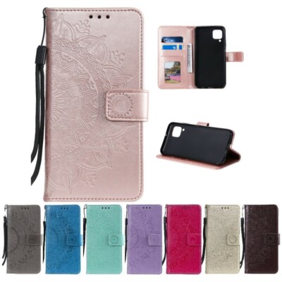 Hülle für Samsung Galaxy A12/M12 Handyhülle Flip Case Cover Handytasche Mandala