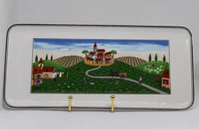 Villeroy Boch Design Naif Rectangular Appetizer Dessert Sandwich 13-1/2" Tray