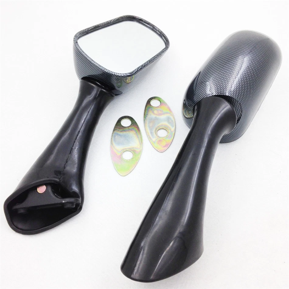 Espelhos de corrida de carbono para Honda CBR 600 F2/F3 CBR900RR VFR750F - Imagem 2 de 4