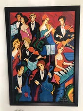 Philip Maxwell Signed Numbered Serigraphs Orchestra & Tango Club Stunning Large