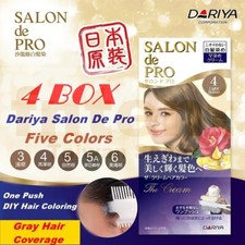 Dariya Salon de Pro The cream Hair Color Kit For Gray Hair 100g x 4