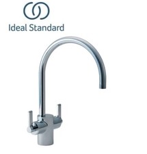 Ideal Standard E0084AA Silver Rim Mounted Dual Control Mono Kitchen Tap Chrome