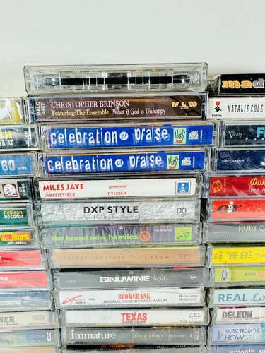 74 CASSETTE TAPE LOT 80s-90's Singles Albums Promos Rap R&B Gospel MOST SEALED - Picture 4 of 10