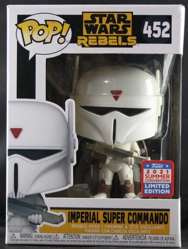 Funko POP! Star Wars: Rebels Imperial Super Commando #452 2021 Summer Con Excl