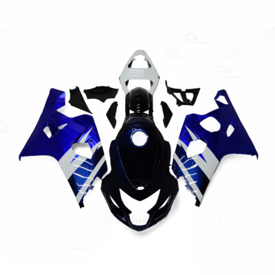 Blue White Black Fairing Kit for 2004 2005 Suzuki GSXR600 GSXR750 K4 04 Bodywork