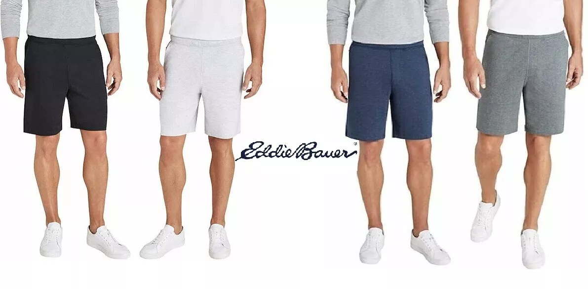 Eddie Bauer Mens Lounge Shorts, Navy/Grey/Black/Lt Gray, Mix/Match