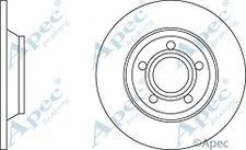 2X APEC DSK638 FRONT BRAKE DISCS FOR AUDI A4 B5 - SAME DAY DISPATCH