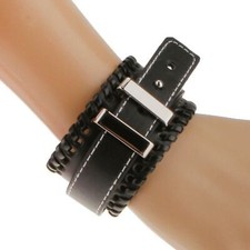 Jewelry Simple Alloy Stringing Bracelet Cool Street Leather Bracelet Bracelet