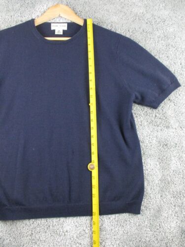 Mark Slade Vintage Pullover/Jumper 16 Short Sleeve Round Neck Blue Wool - Picture 9 of 11