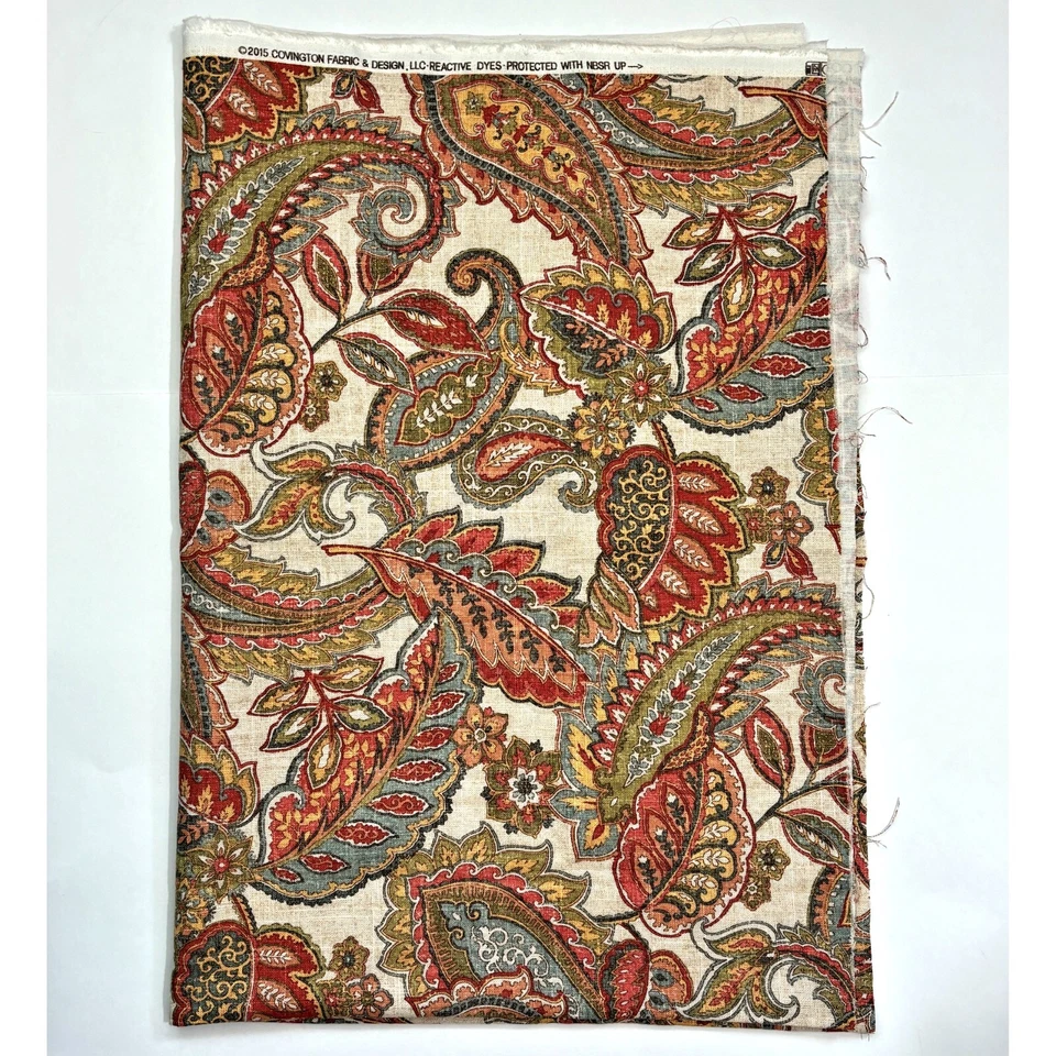 Tela de tapicería de cachemira Covington 1 pieza de edredones artesanales de costura Foto 2 de 4