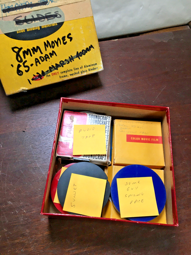 8mm Home Movies Lot of 9 + 1 audio, 1960's