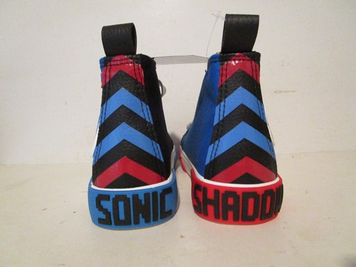 Zapatillas altas Sega Kids Sonic Fashion School negras talla 12 - Imagen 6 de 8