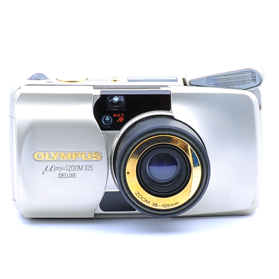 Excellent] Olympus Mju Zoom 105 Deluxe 35mm Point & Shoot Film