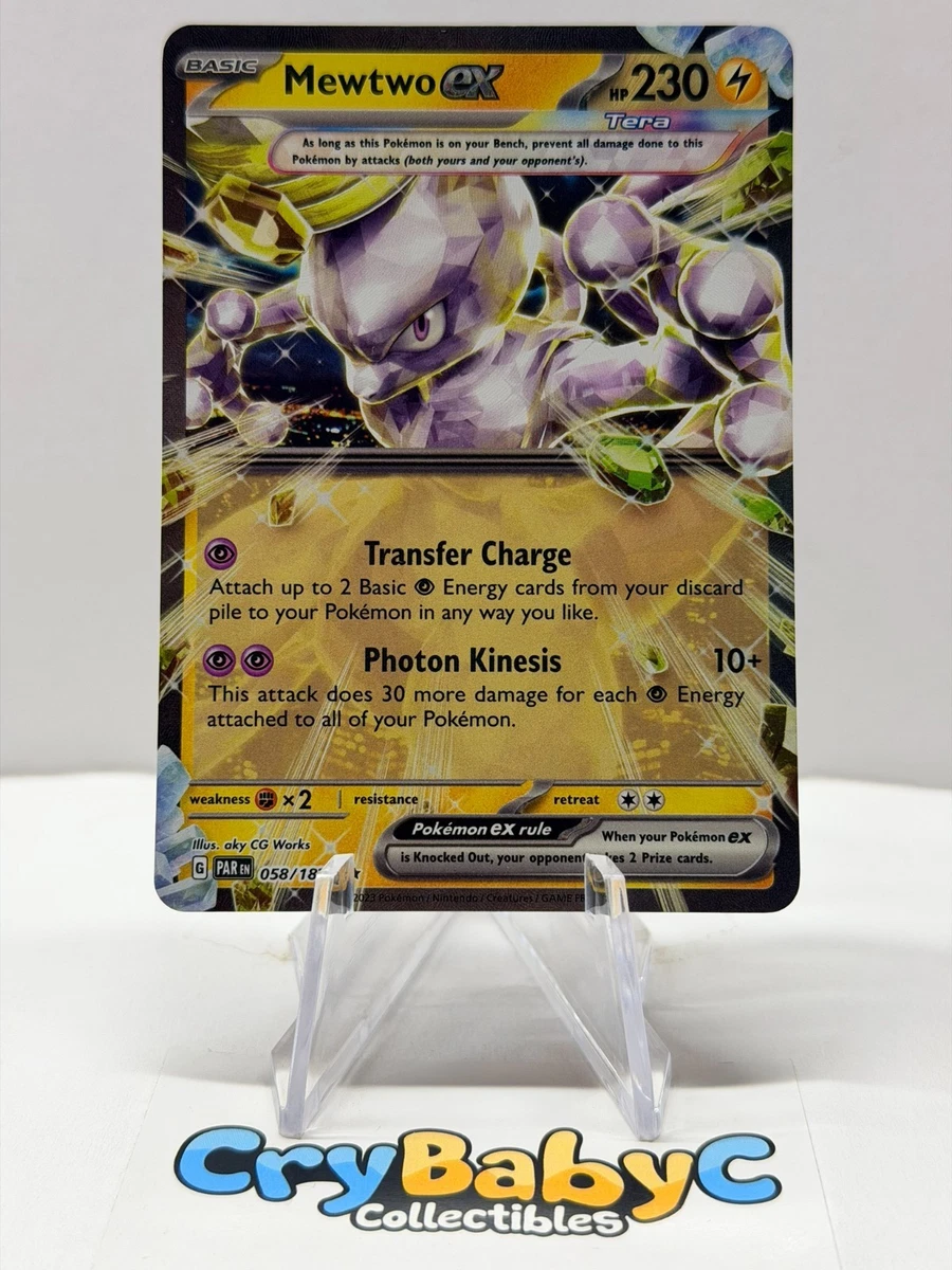 058 182 pokemon card Mewtwo EX 058/182 Paradox Rift Double Rare Pokmon Tcg Mewtwo Ex 058/182