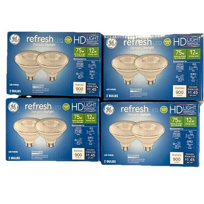 Pack of 4   GE Refresh HD Light Outdoor Lighting LED PAR30, 12 watt, 900 lumens