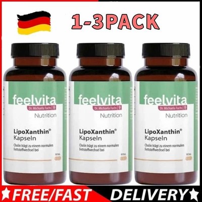 1-3PACK Genius Feelvita Nutrition LipoXanthin Kapseln Natural Energy Health Care