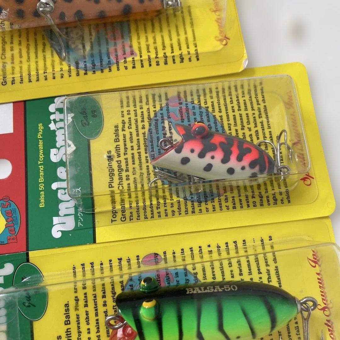 Old Balsa 50 Topwater Lures Set of 7, Un - Image 7