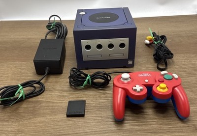 Nintendo GameCube Console With Controller  Indigo Model DOL-001 Tested Working