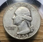 1955-P Washington Quarter - Actual Coin Shown - Free Shipping & Tracking INV#627