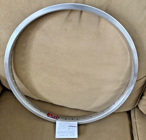 Weinman ZAC2121 20” X 1.75” Aluminum Bike Rim - USA Made - 48 Hole - Recumbent