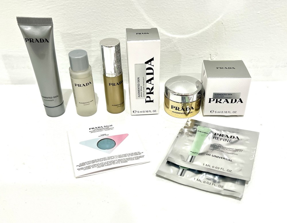 Prada Beauty Skincare & Mini Lip Balm Set - Travel Size Lot