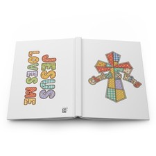 Jesus Loves Me Christ and King Hardcover double sided Christian Gospel Journal